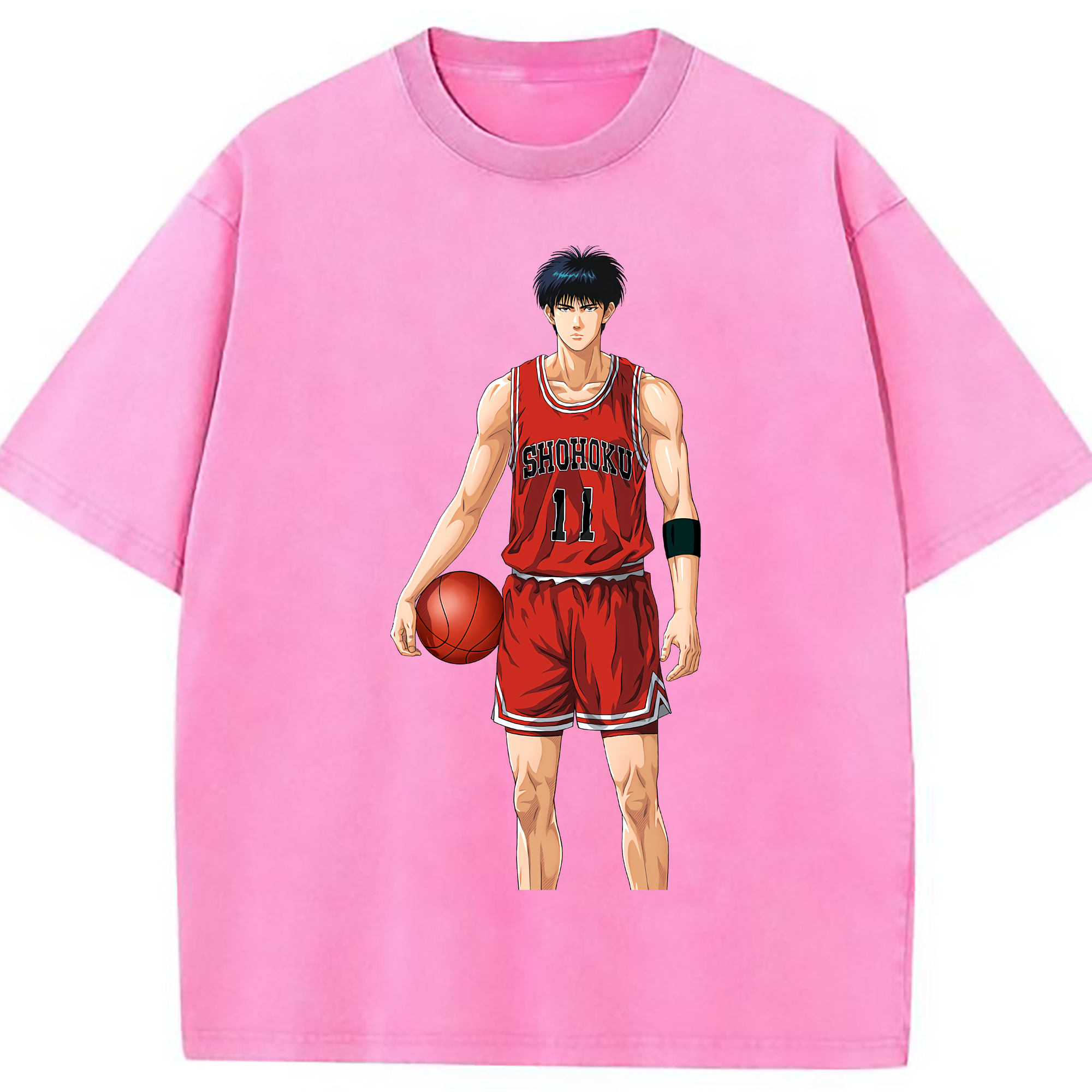 （画像用） SLAM DUNK／スラムダンク 綿100% ヴィンテージ風 半袖Tシャツ（フロントプリント）